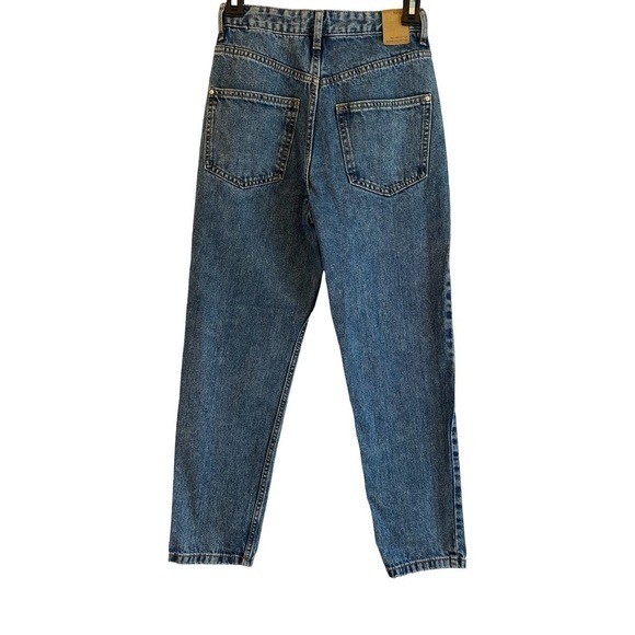 Sinsay Womens Size 34 High Wasted Mom‎ Fit Denim Jeans Medium Wash - Picture 4 of 8